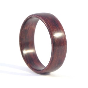 Rosewood wooden ring, wood ring. Engagement ring, wedding ring, anniversary gift, ring for any other special occasion. Jewelry wooden rings