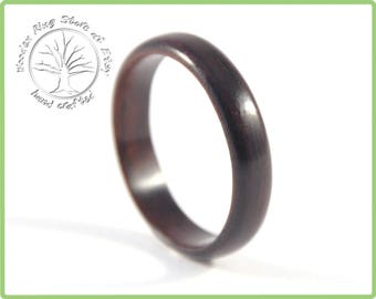 Ebony wooden ring. Engagement ring, wedding ring, promise ring, anniversary gift, ring for any other special occasion. Wooden jewellery.