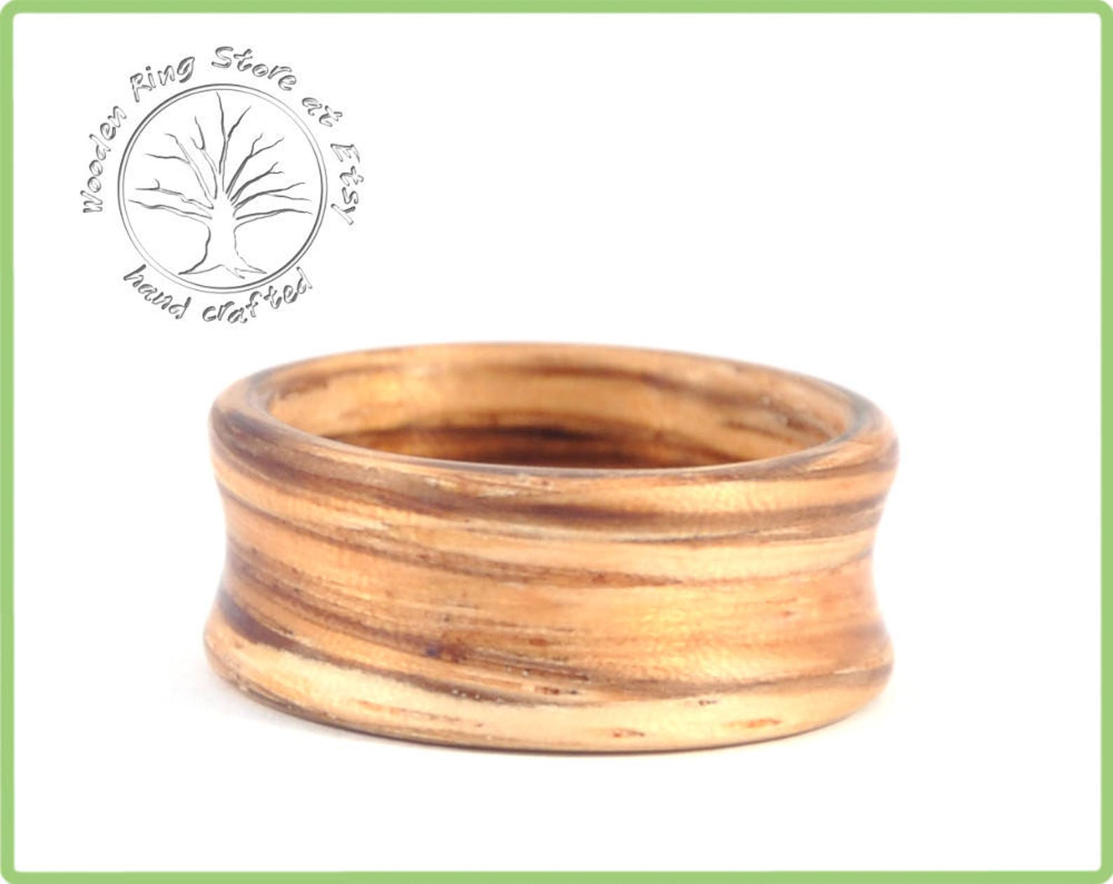 Zebrawood Ring for Men. Wood Ring for Men Wood Ring Men. Etsy