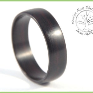 Wood Ring, Wooden Ring, Wood Wedding Ring, Wedding Ring, Mens Wood Ring, Men&#39;s Ring, ebony wood  Ring, Ebony Ring, Wedding Band Men, Wedding