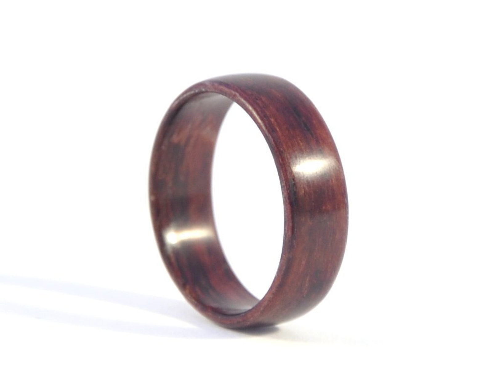 Rosewood Wooden Ring, Wood Ring. Engagement Ring, Wedding Ring