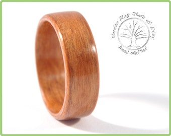 Anillo de madera personalizados, venda de boda de madera, madera anillo de compromiso, anillo de compromiso alternativo, minimalista madera anillo, anillo de madera de secoya.