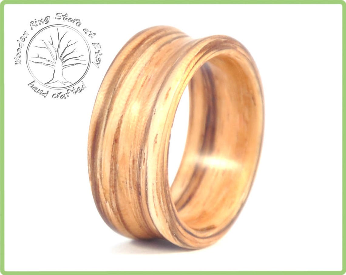 Zebrawood Ring for Men. Wood Ring for Men Wood Ring Men. Etsy