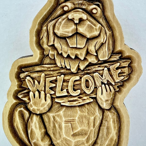 Beaver Welcome Sign - Etsy