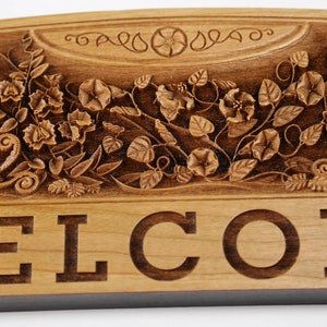 Personalized Flower Theme Sign With Welcome or Anything You Would Like ...