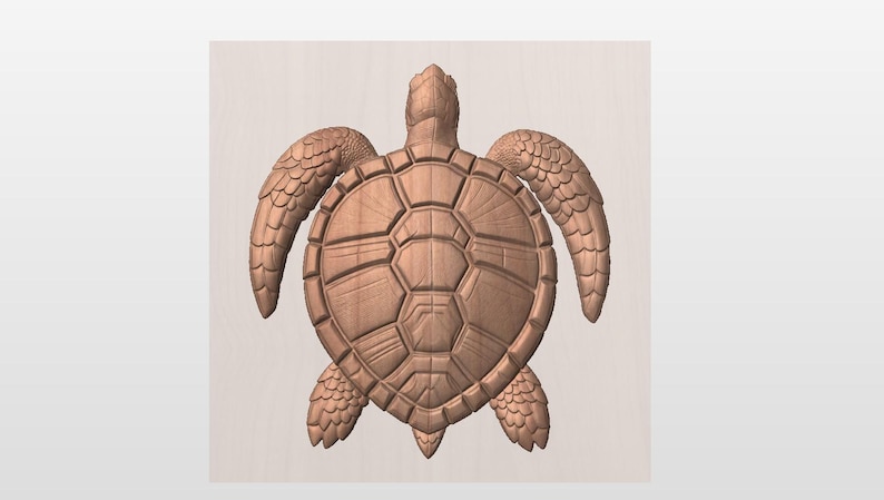 Sea Turtle STL File for a 3D CNC Router. - Etsy