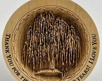 Willow Tree 3D Ornament Maple Wood Ornament / Shelf Decor - 3D