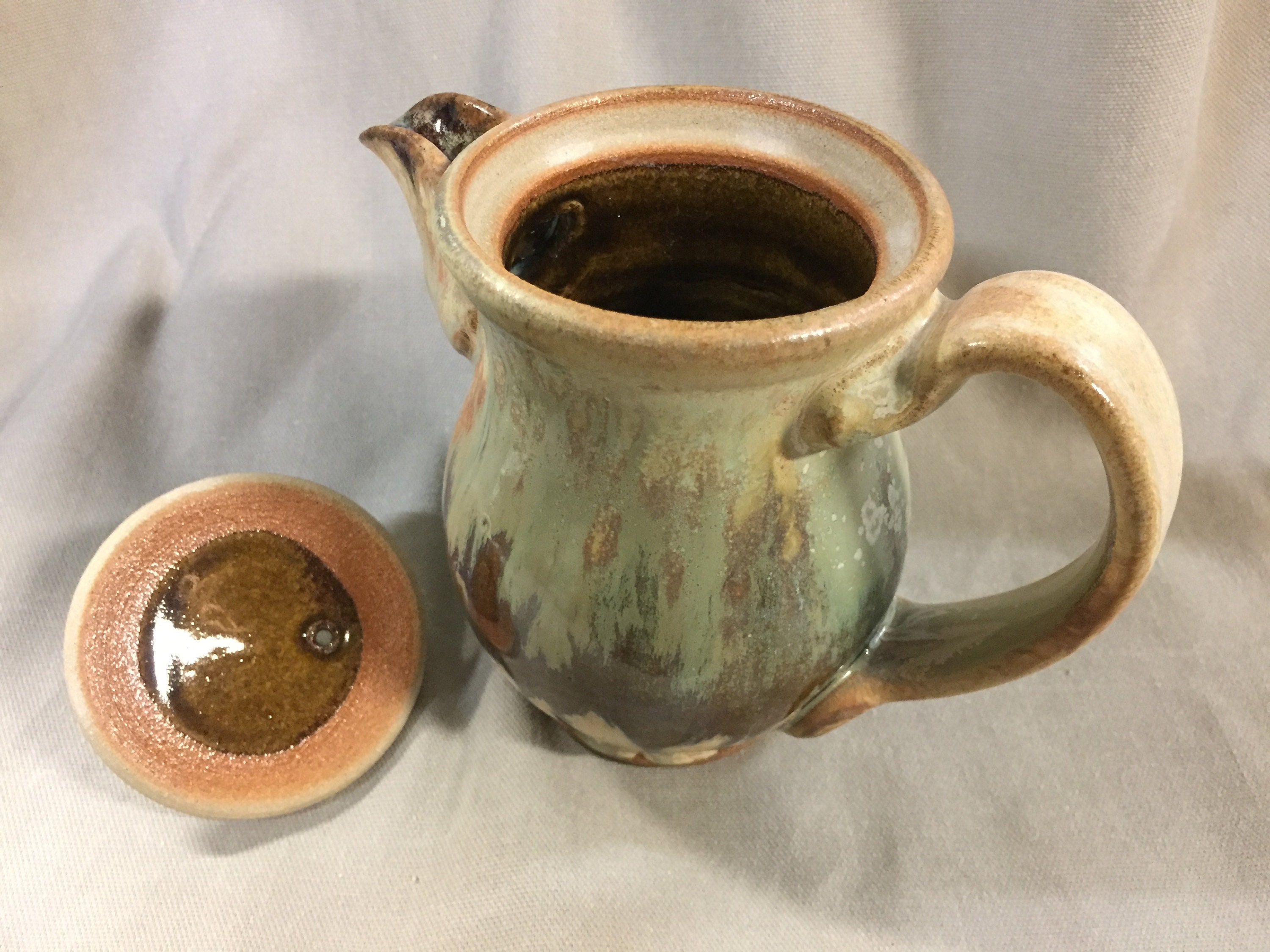 Ceramic Creamer With Lid or Personal Teapot. Handmade. Etsy UK