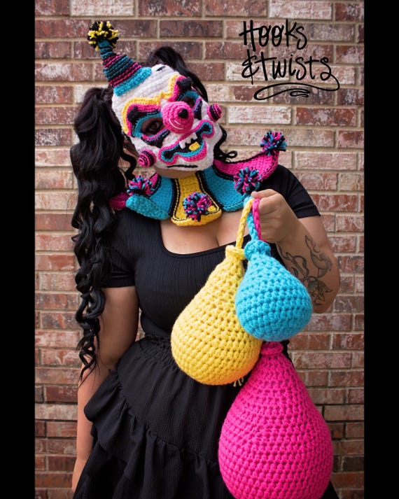Crochet Clown Costume Set - Etsy display picture 2