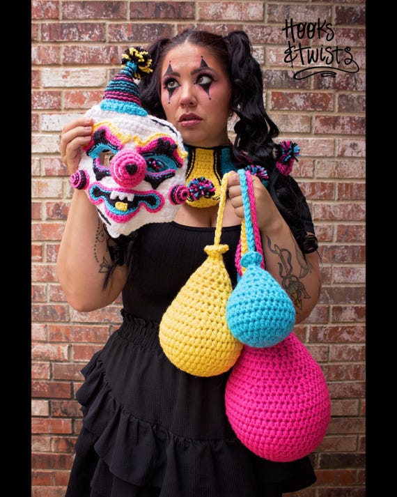 Crochet Clown Costume Set - Etsy