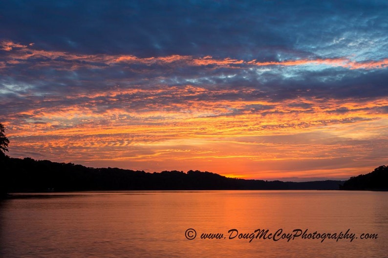 Sunset at Lake Cumberland Ky 5241 Etsy
