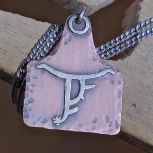 Placa de identificación rústica para ganado - Colgante personalizado para marcar ganado de KEB