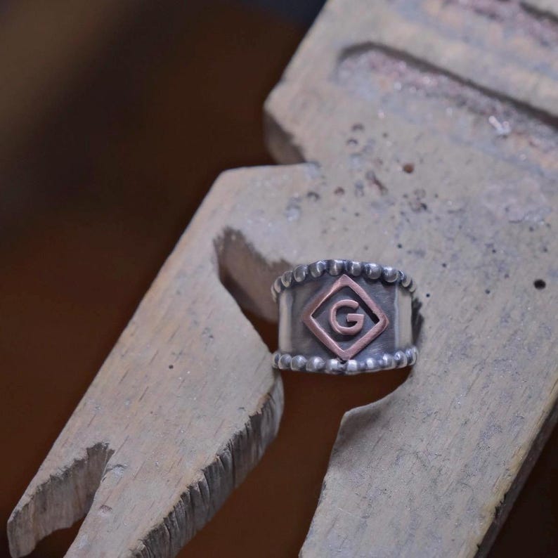 Custom Sterling Silver Brand Ring – Western Ranch Jewelry - Etsy