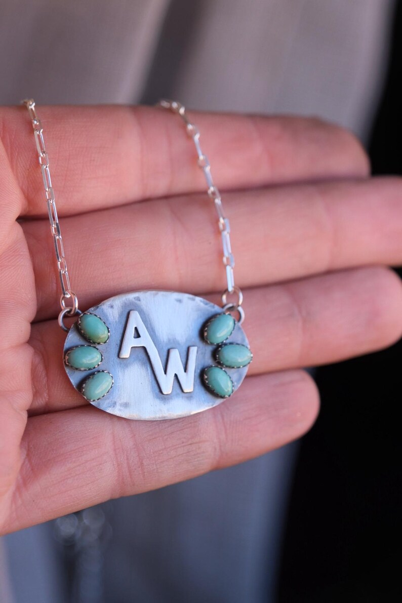 Pendant Ranch Sign Custom Ranch Brand Pendant | Personalized Initial Necklace | Oval ...