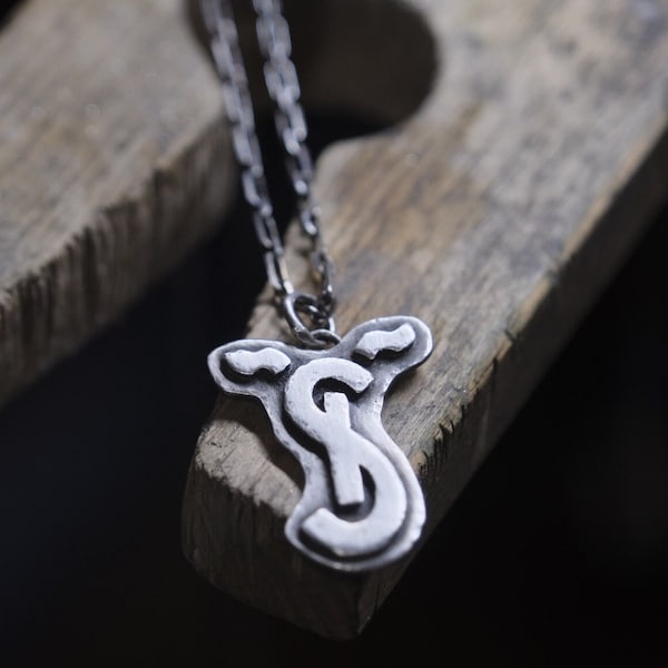 Custom Cattle Brand Outline Necklace  - Cut Out Design - KEB Designs