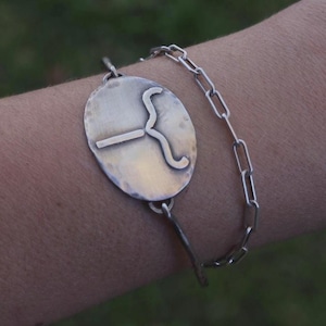 Custom Cattle Brand Bangle - Ranch Brand Bracelet - KEB Designs