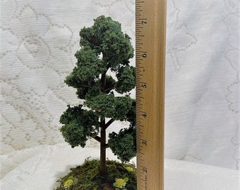MINIATURE TREE 7 Inch Realistic Looking for Models Dioramas Fairy Houses Zen Gardens Dollhouse Model Railway Game Architecture Scenery