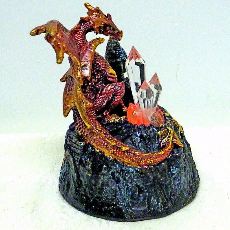 DRAGON LED Figurine Light W Free Dragon Charm LED Multicolor - Etsy