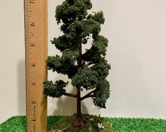 MINIATURE TREE 7.5 Inch 19cm Realistic Looking for Models Diorama Fairy Houses Zen Gardens Dollhouse Model Railway Game Architecture Scenery