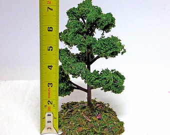 MINIATURE TREE 7.5 Inch Realistic Looking for Models Dioramas Fairy Houses Zen Gardens Dollhouse Model Railway Game Architecture Scenery