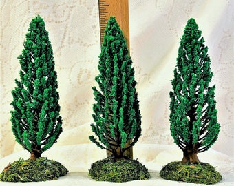 MINIATURE ARBORVITEA 5.5 Inch TREE for Model Houses Zen 14cm Tall Fairy Garden Landscape Zen Dollhouse Model Railway Wargame Architecture