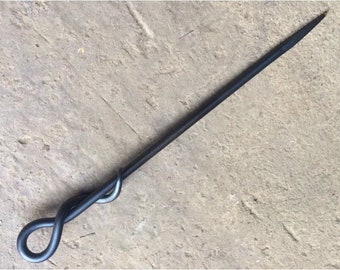 Fire poker, hand-forged, made in Britain