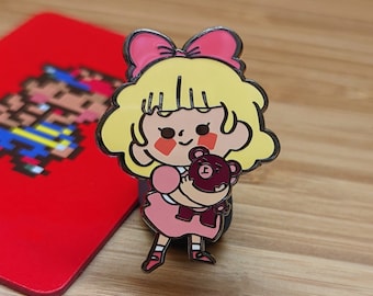 Paula from EarthBound! Magical Girl Enamel Pin Collection!