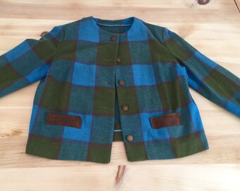 PLAID WOOL JACKET