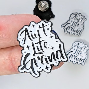 Ain't Life Grand Enamel Pin - Widespread Panic, Good People, WSP, Enamel Pin, Pin, WSMFP, Panic, Home Team, PanicStream, Ain't Life Grand