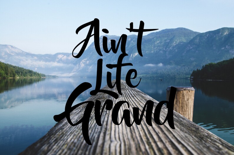 Pick size/color Ain't Life Grand Vinyl Decal Sticker Etsy