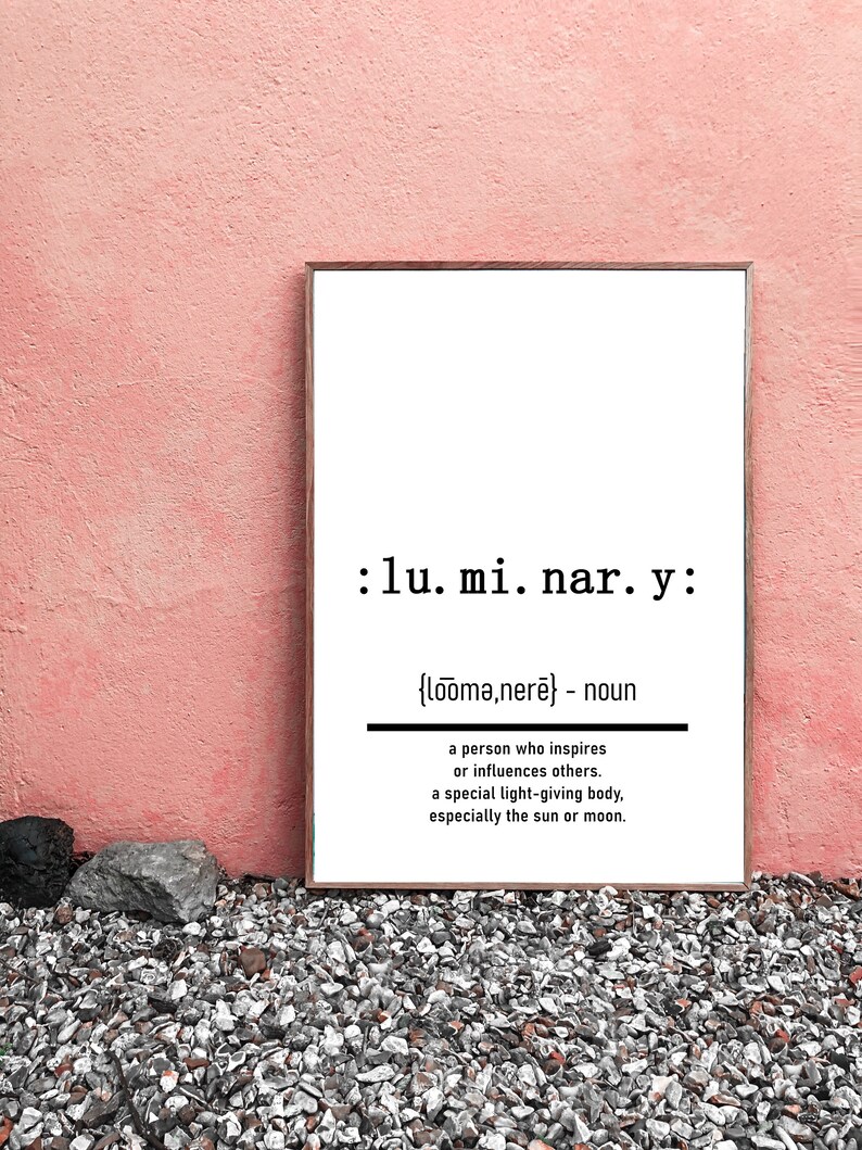 Luminary Definition Digital Print Digital Download Digital Etsy