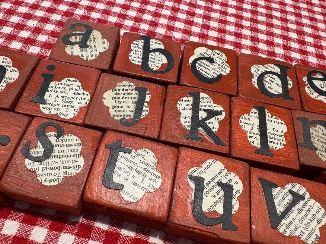 Handmade Small Abc Blocks - Etsy