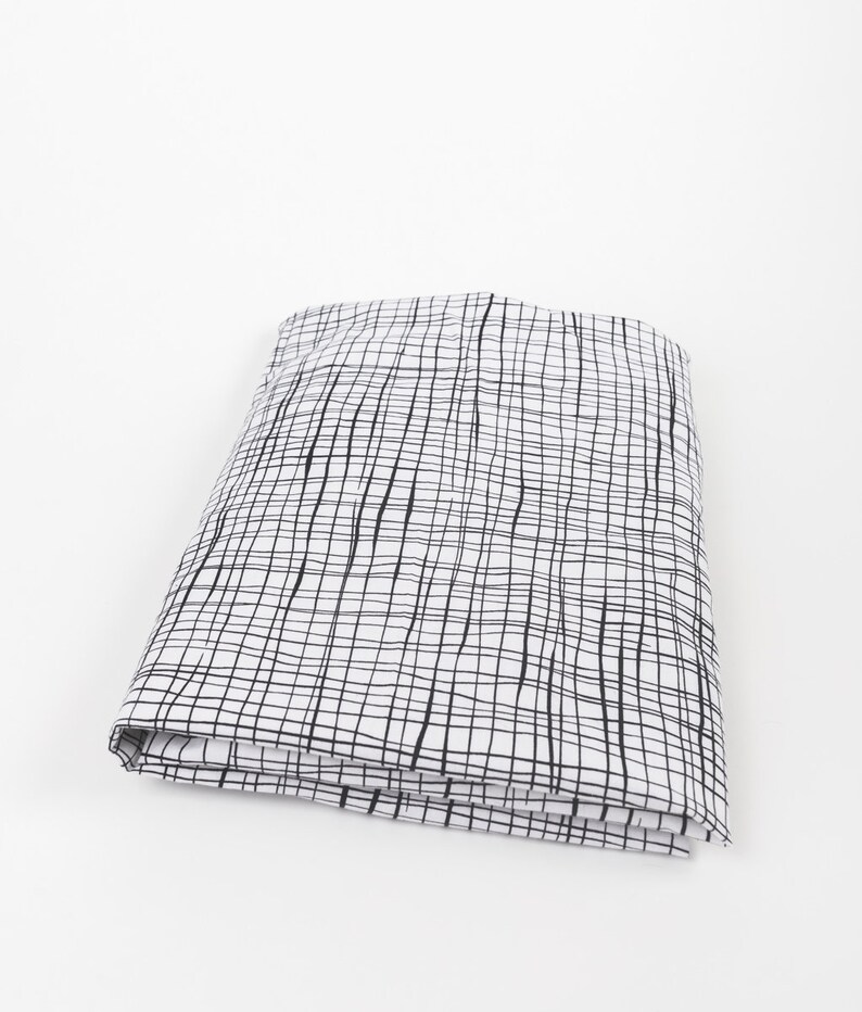 Black and White Crib Bedding Modern Nursery Wavy Etches Etsy