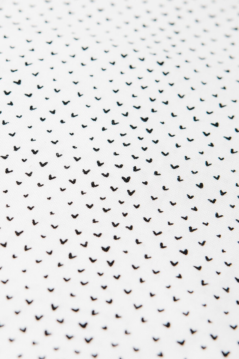 Crib Bedding Black and White Baby Bedding Hearts Crib Etsy