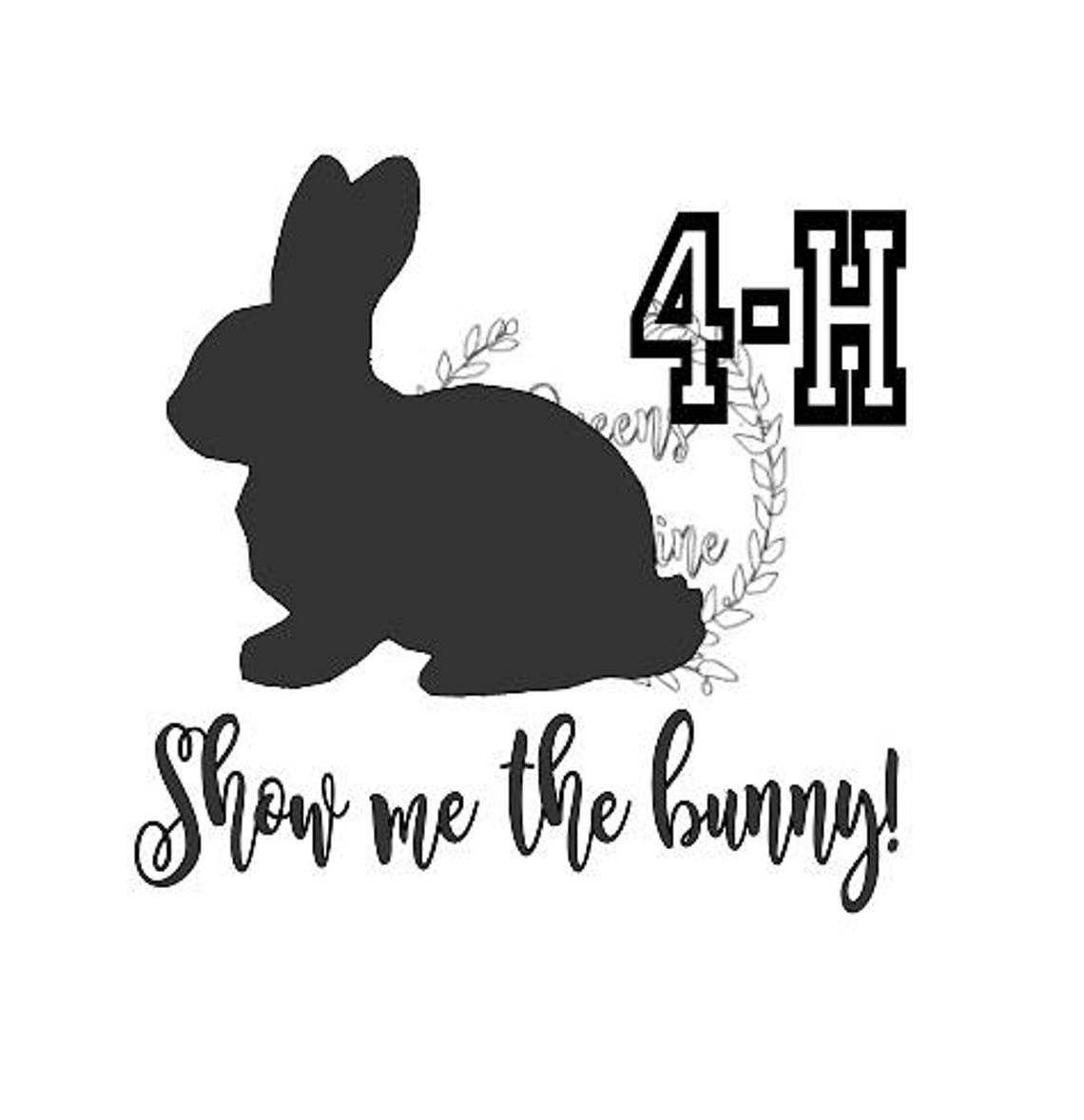 4H 4-H FFA rabbit rabbitry show rabbits svg automatic download | Etsy