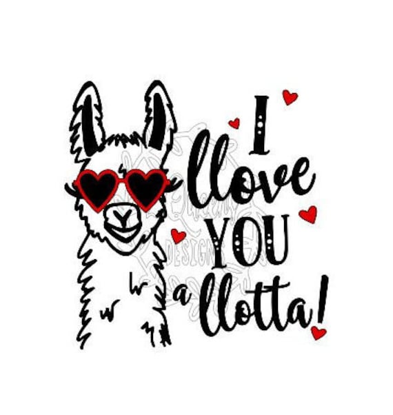 Download Llama Love Valentine's Day svg automatic download | Etsy