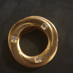 Vintage Hermès Silver Tone Horsebit Scarf Ring FD521A -  UK