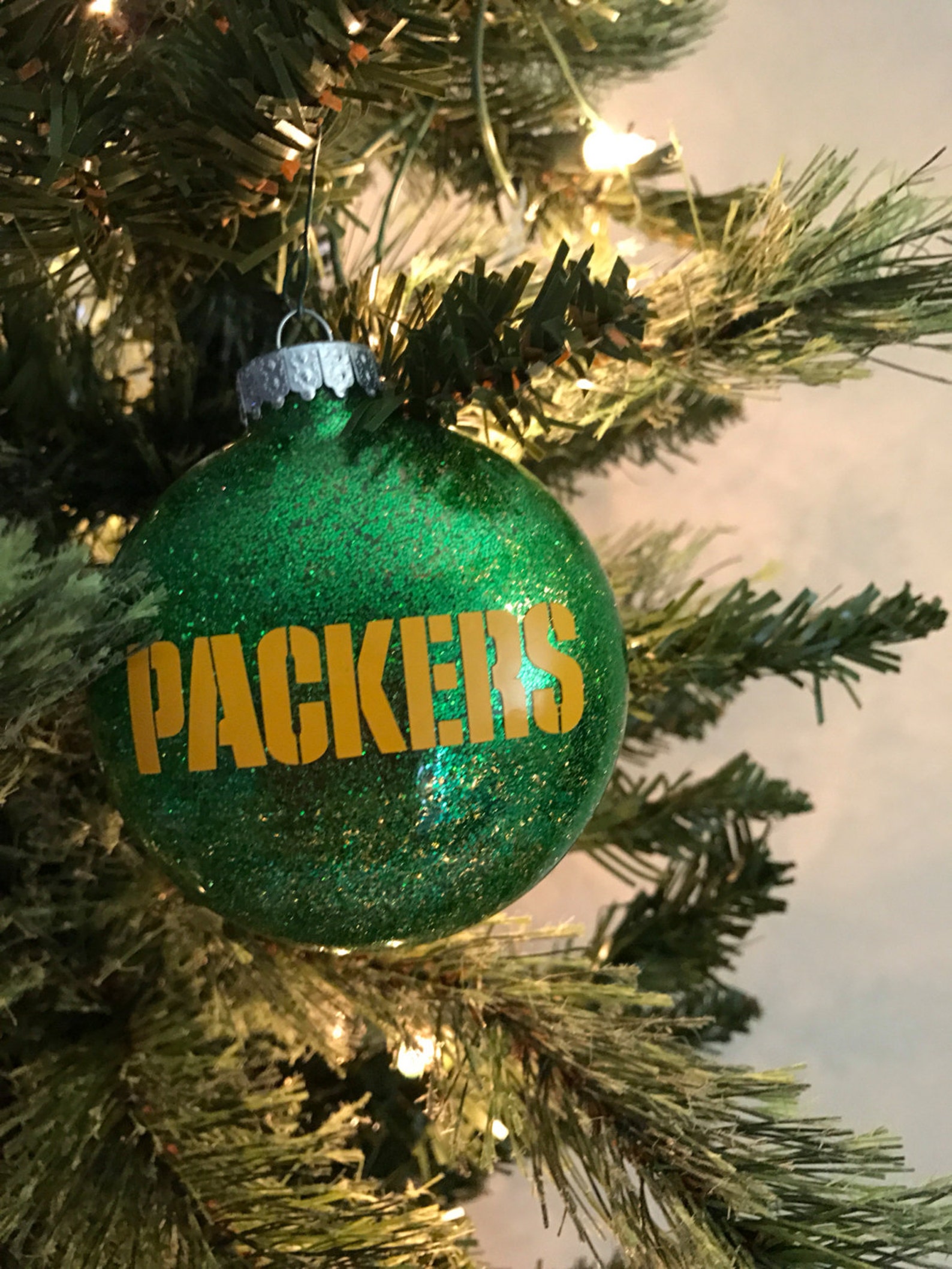 Green Bay Packers Christmas Ornament Personalized Christmas Etsy