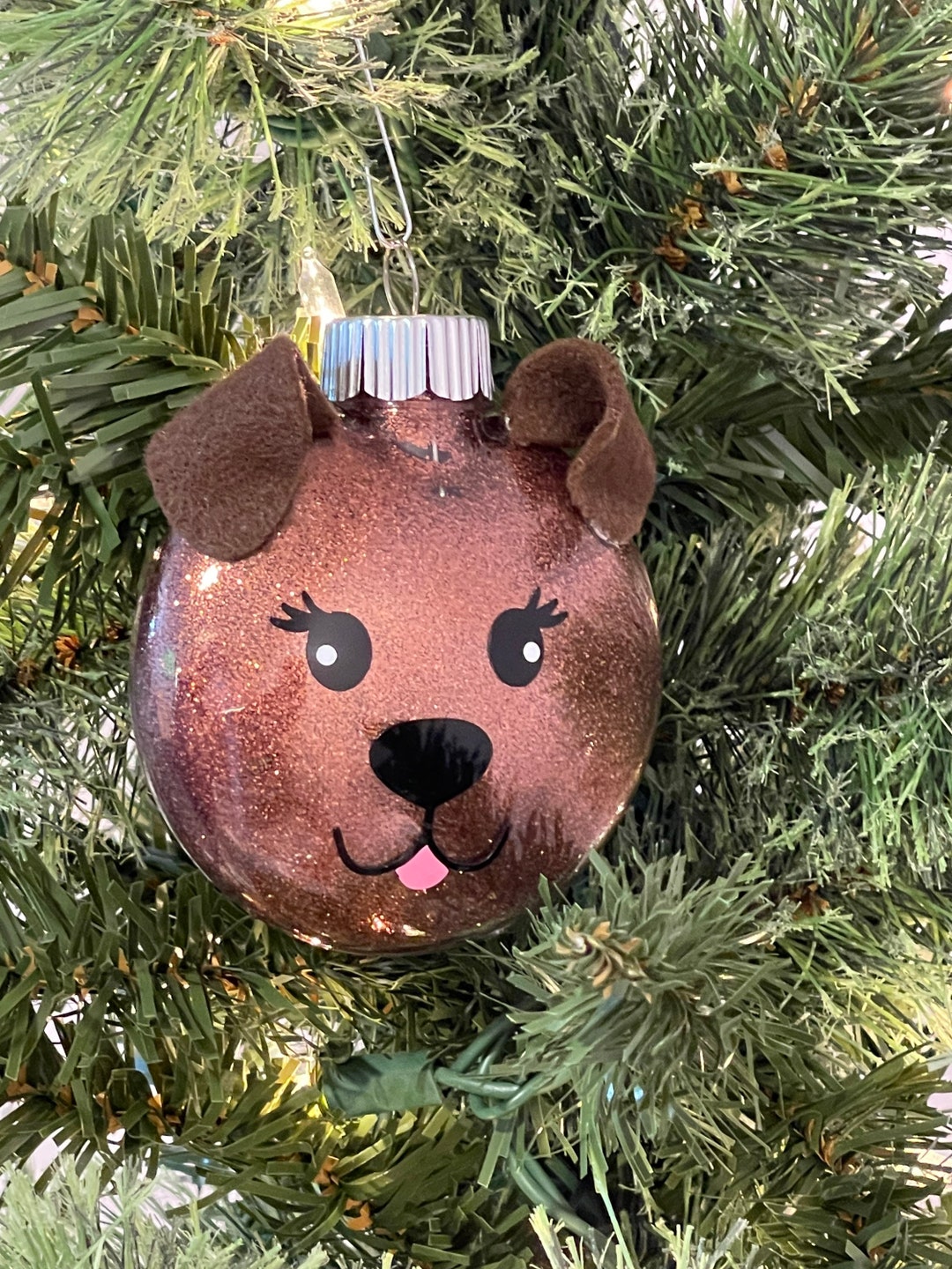 Puppy Christmas Ornament Dog Christmas Ornament Personalized Etsy