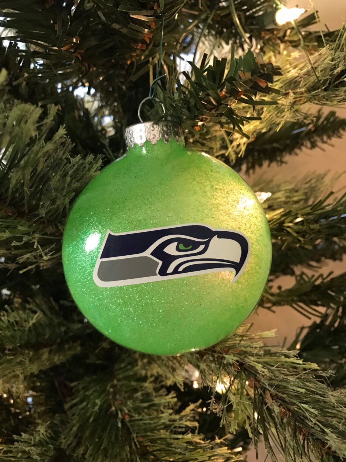Seattle Seahawks Christmas Ornament Personalized Ornament Etsy