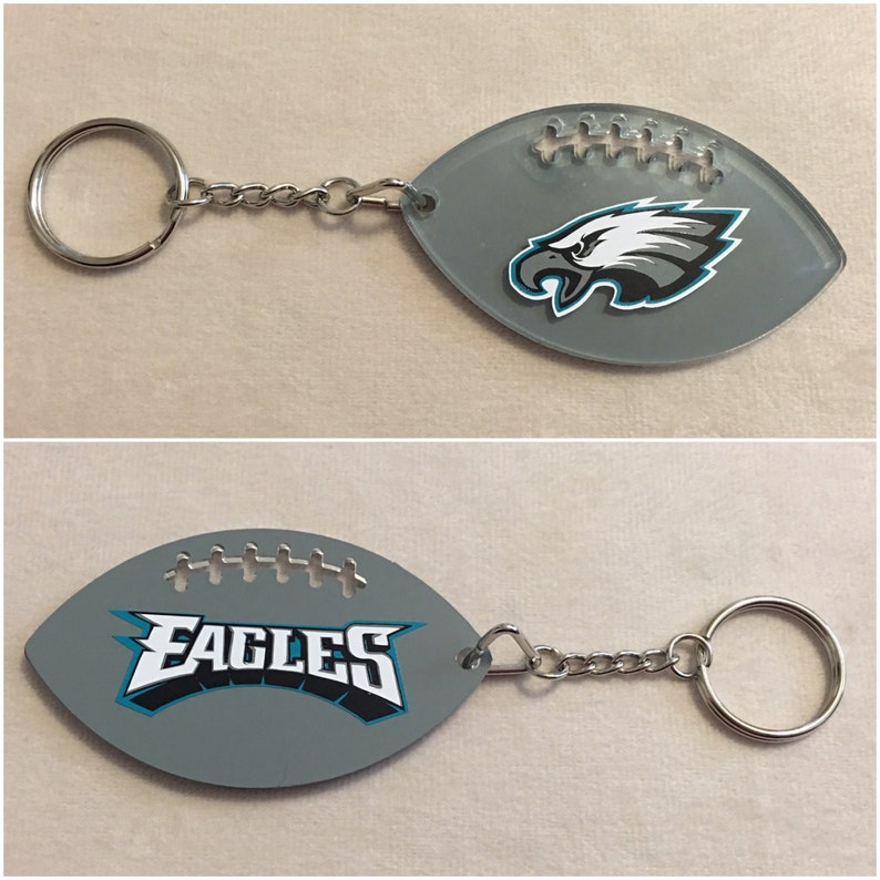 Philadelphia Eagles Football Acrylic Keychain Etsy