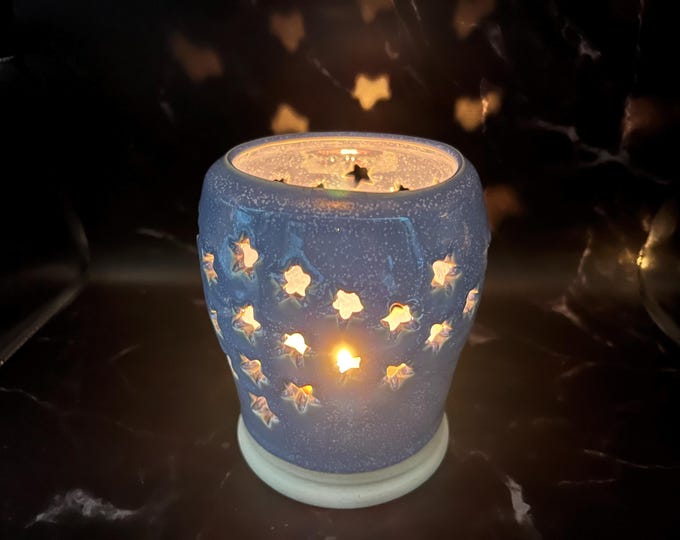 Candle Lantern | Luminary Lantern | Star Light | Handmade Pottery | PNW Lantern | Patio Lantern | Garden Decor