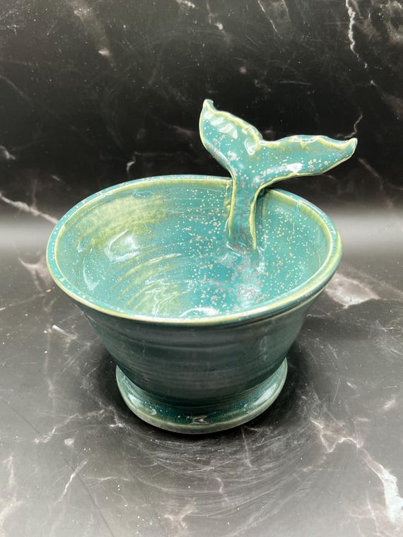 FREE SHIPPING | Handmade Pottery | Porcelain | Wheel Thrown Pottery | Made in Camano Island Washington | Whale Tail | PNW