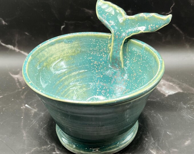 FREE SHIPPING | Handmade Pottery | Porcelain | Wheel Thrown Pottery | Made in Camano Island Washington | Whale Tail | PNW