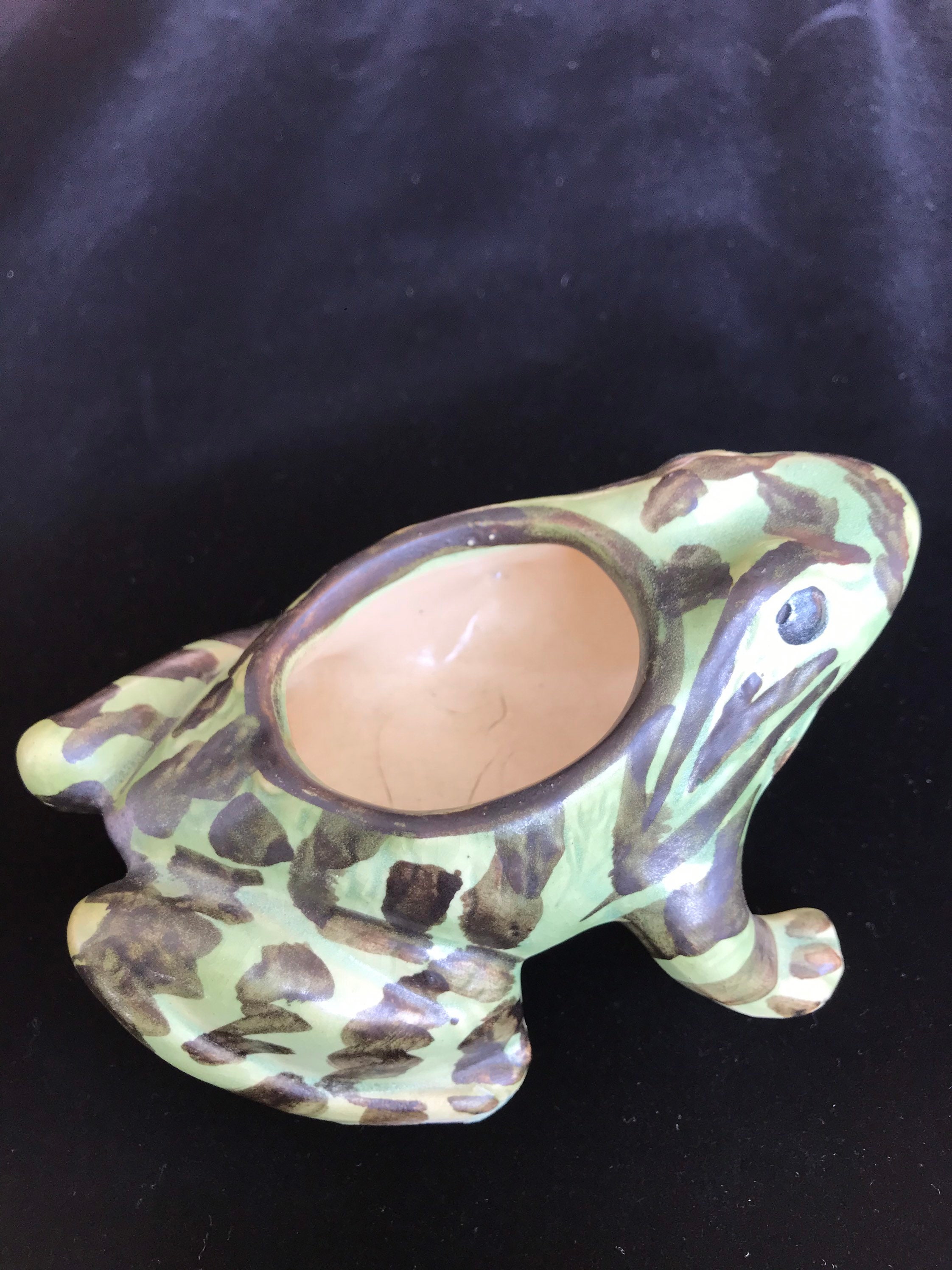Brush McCoy frog planter art pottery. Etsy