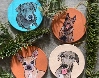 Custom Pet Portrait Ornaments