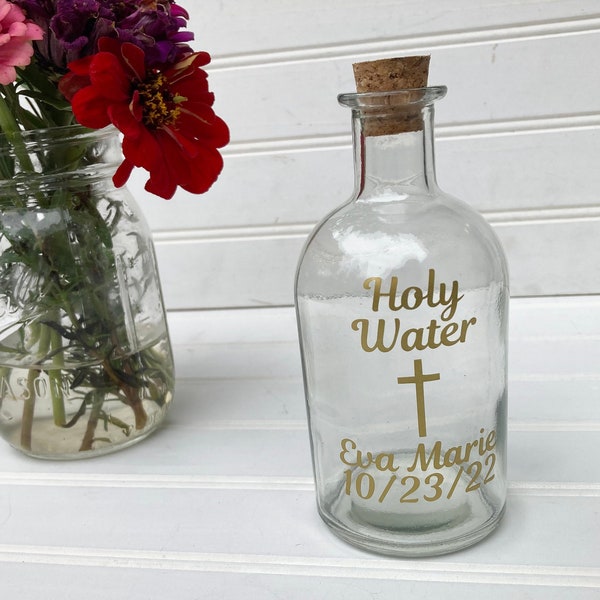 Personalized Holy Water Font Etsy