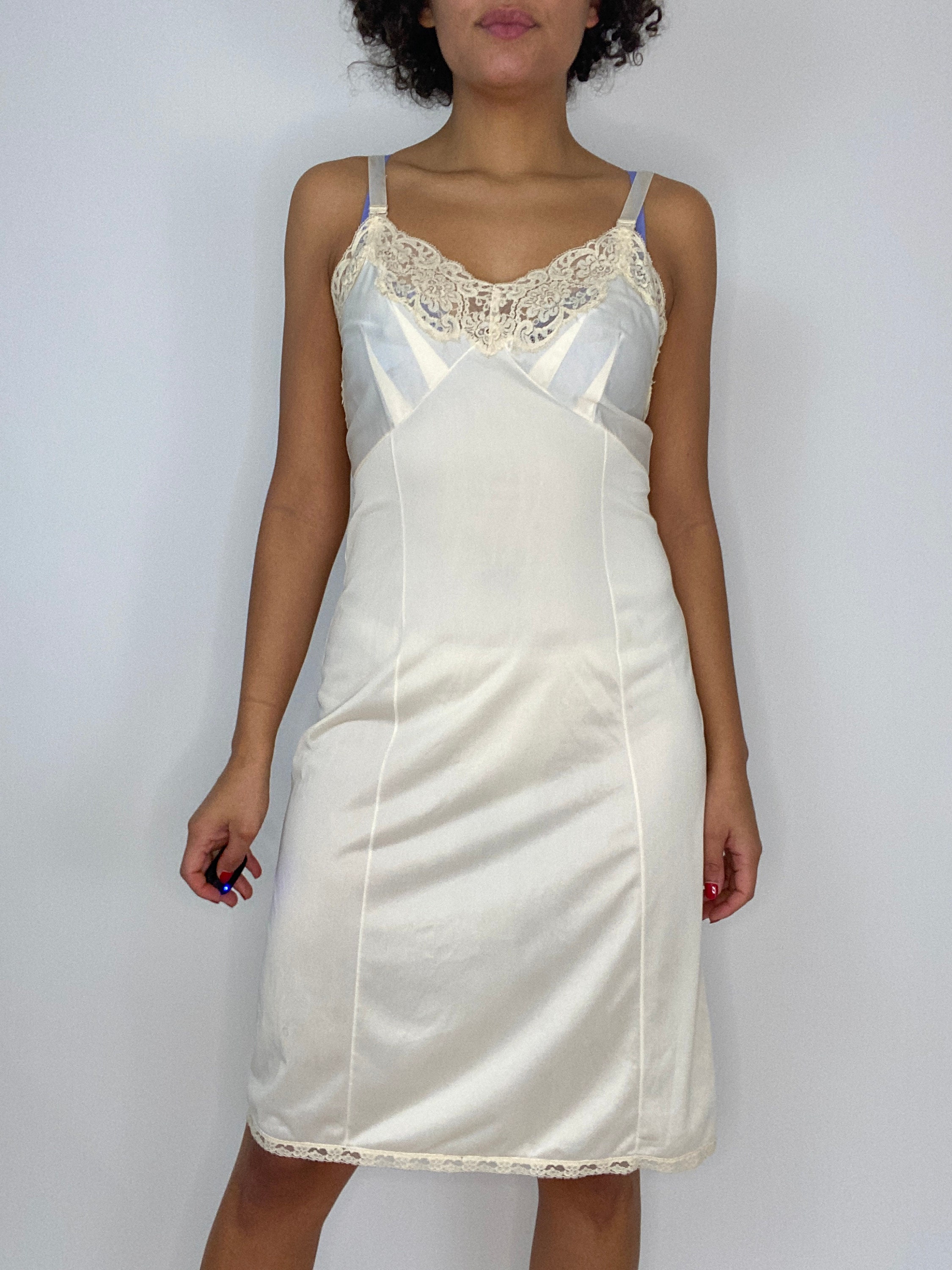 Vintage Nude Slip Dress. Cream Beige Tan Slip. Medium. Lace. - Etsy Vintage Nude Slip Dress. Cream Beige Tan Slip. Medium. Lace. - Etsy