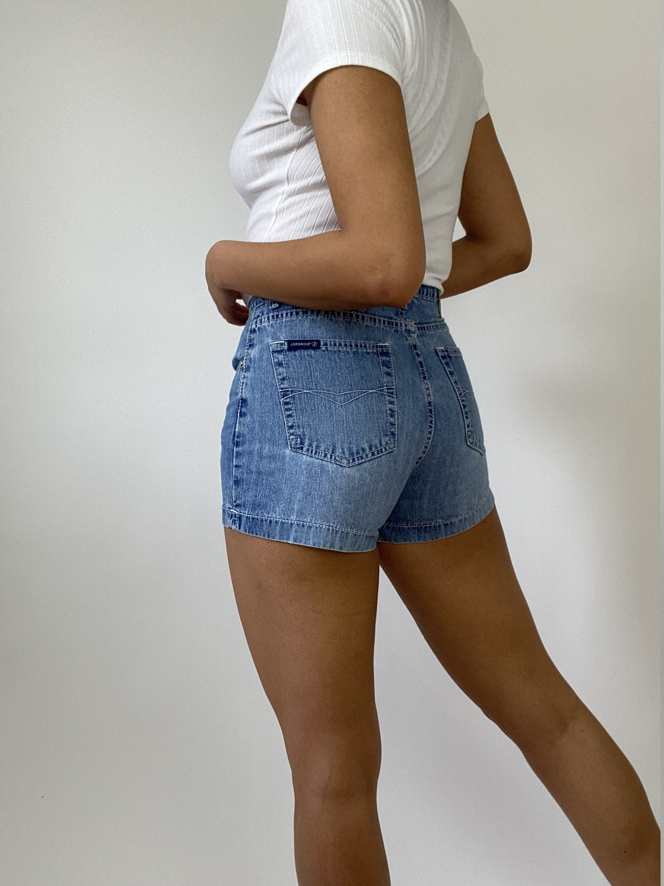 90s Denim Shorts. 1990s Medium Wash 