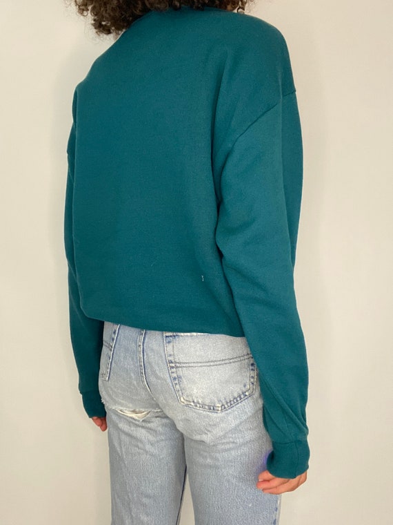 90s Pinecone Sweatshirt. 1990s Green Fall / Autum… - image 8
